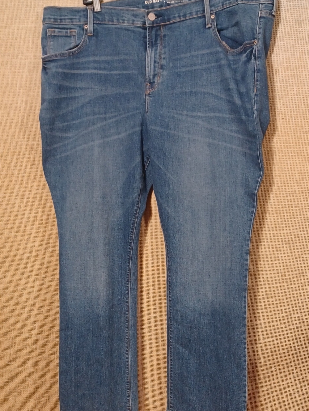 Old Navy Womans Slim Straight Mid-Blue Jeans